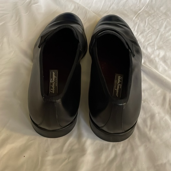 Men’s Ferragamo Black Calf Skin formal dress loafers, Sz 11 EE - Picture 5 of 10